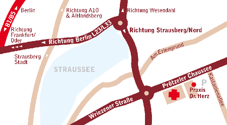 Anfahrt Praxis